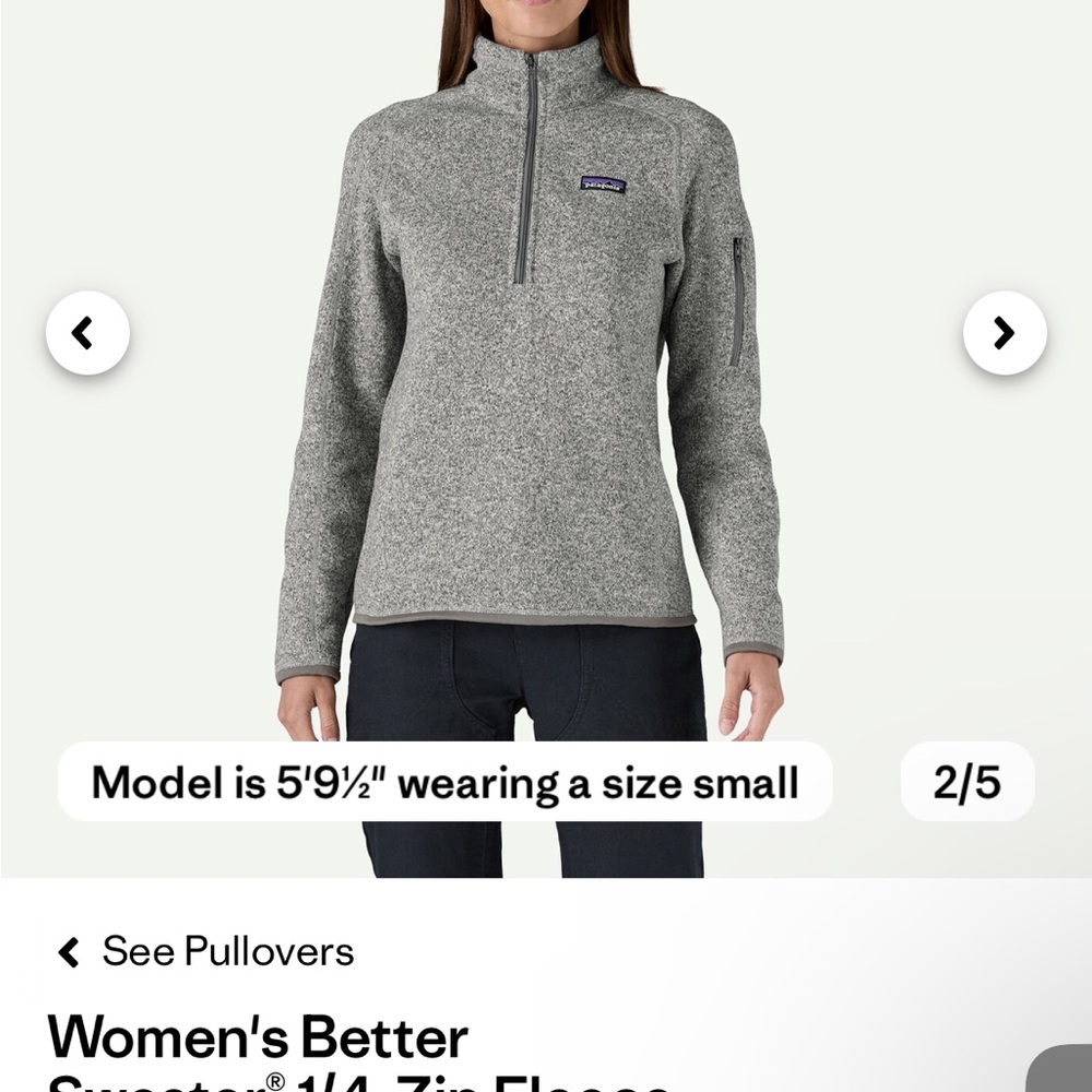 Patagonia Women's Better Sweater Gray Fleece